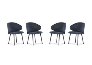 Набор из 4-х стульев Windsor and Co Nemesis, темно-синий цена и информация | Стулья для кухни и столовой | hansapost.ee