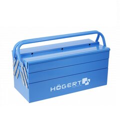 Ящик для инструментов металлический Hogert - HT7G077, 5 отделений 18'' / 450x205x200 мм  цена и информация | Ящики для инструментов, держатели | hansapost.ee
