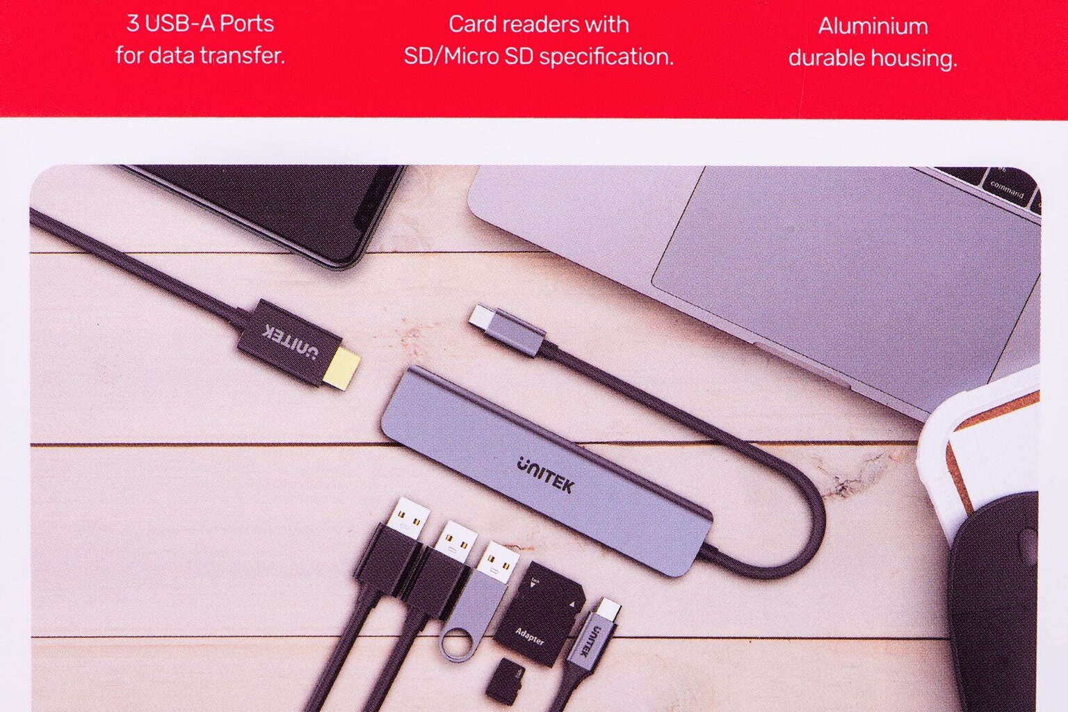 Unitek H1118A hind ja info | USB adapterid ja jagajad | hansapost.ee