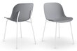 2-tooli komplekt Notio Living Orca, hall/valge hind ja info | Köögitoolid, söögitoolid | hansapost.ee