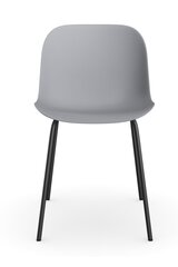 2-tooli komplekt Notio Living Orca, hall/must hind ja info | Köögitoolid, söögitoolid | hansapost.ee