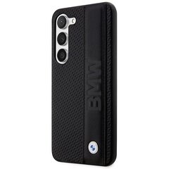 Original Case BMW Leather Textured & Stripe BMHCS23S22RDPK for Samsung Galaxy S23 Black цена и информация | Чехлы для телефонов | hansapost.ee