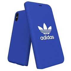 Adidas Booklet Case Canvas iPhone X|Xs blue|niebieski 30279 цена и информация | Чехлы для телефонов | hansapost.ee
