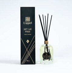 Kodulõhnastaja koos pulkadega L'appel Set me free, 100 ml price and information | Incense sticks and home fresheners | hansapost.ee