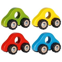 Puidust auto koos kummiratastega Goki hind ja info | Beebide mänguasjad | hansapost.ee