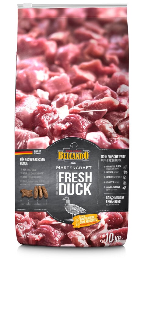 Belcando Mastercraft Fresh Duck täiskasvanud koertele pardifileega 10 kg цена и информация | Koerte kuivtoit ja krõbinad | hansapost.ee