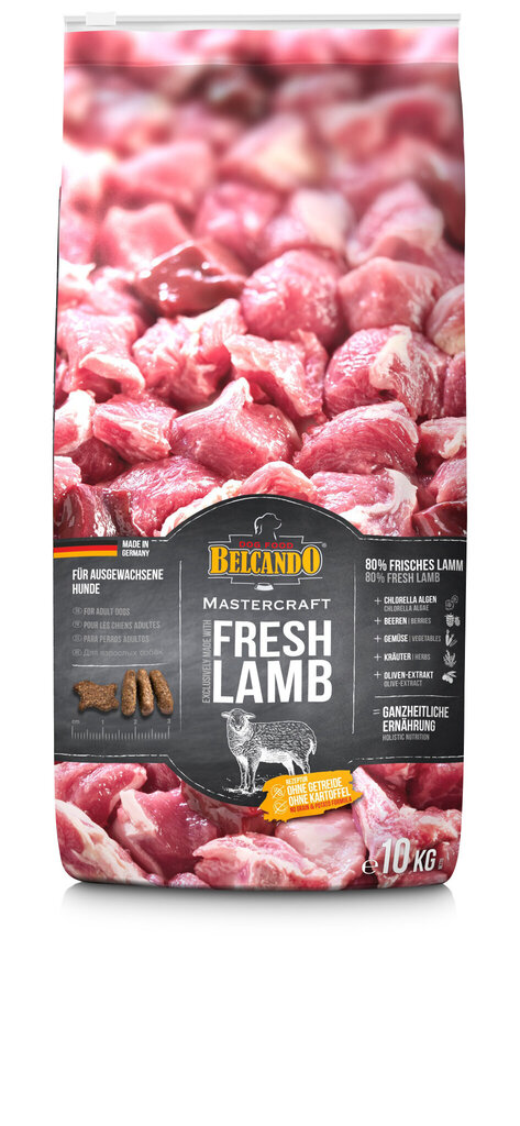 Belcando Mastercraft Fresh Lamb täiskasvanud koertele lambalihaga 10 kg цена и информация | Koerte kuivtoit ja krõbinad | hansapost.ee