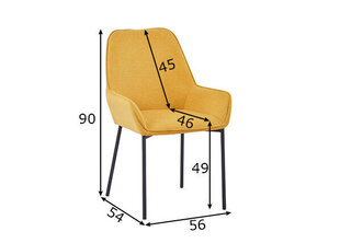 Комплект обеденных стульев, 2 шт цена и информация | Стулья для кухни и столовой | hansapost.ee