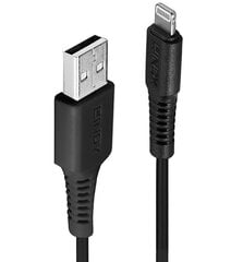 2m USB Type A to Lightning Cable, Black Lindy 31321 Apple цена и информация | Borofone 43757-uniw | hansapost.ee