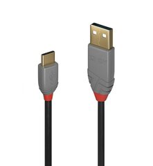 1m USB 2.0  Type C Cable, Anthra Line, 36871 Lindy цена и информация | Borofone 43757-uniw | hansapost.ee