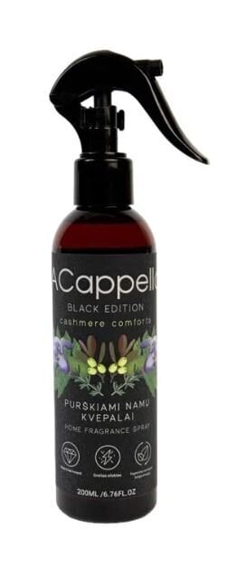 Kodusprei ACappella Black Edition Cashmere Comforts, 200 ml цена и информация | Lõhnapulgad ja kodulõhnastajad | hansapost.ee