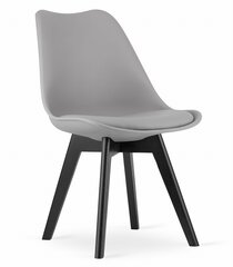 Набор из 4 стульев Mark, серый/черный цена и информация | Стулья для кухни и столовой | hansapost.ee