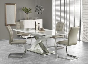 Складной cтол Halmar Sandor 2, серый/белый цена и информация | Кухонные и обеденные столы | hansapost.ee