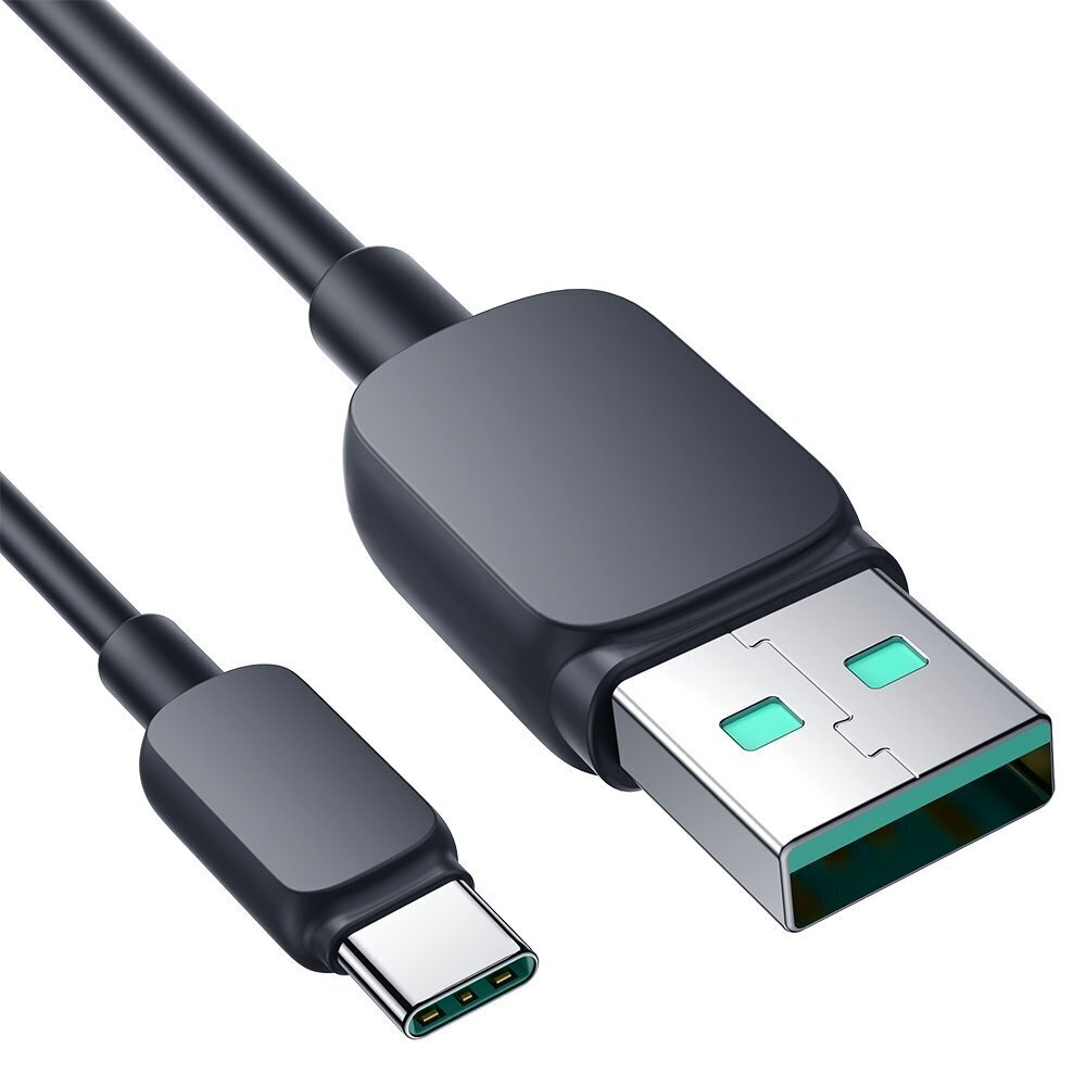 USB - USB-C 3A 1.2m Joyroom S-AC027A14, must цена и информация | Mobiiltelefonide kaablid | hansapost.ee