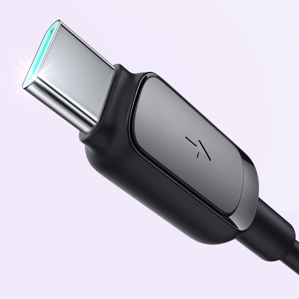 USB - USB-C 3A 1.2m Joyroom S-AC027A14, must цена и информация | Mobiiltelefonide kaablid | hansapost.ee