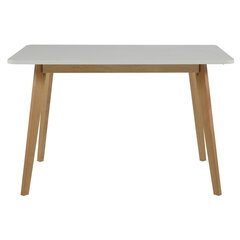 Обеденный стол Raven, белый/коричневый цена и информация | Кухонные и обеденные столы | hansapost.ee