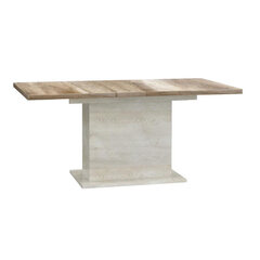 Расширяемый стол Duro DURT84, белый/цвет дуба цена и информация | Кухонные и обеденные столы | hansapost.ee