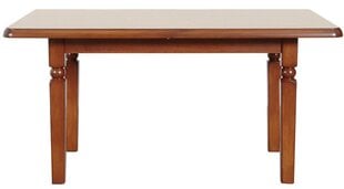 Стол раздвижной Natalia, 160 см, коричневый цена и информация | Кухонные и обеденные столы | hansapost.ee