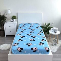 Kummiga lina Mickey Blue, 90x200 cm hind ja info | Voodilinad | hansapost.ee