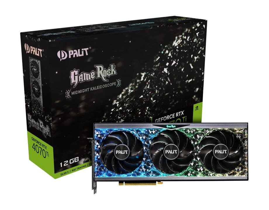 Palit GeForce RTX 4070 Ti GameRock (NED407T019K9-1045G) цена и информация | Videokaardid | hansapost.ee