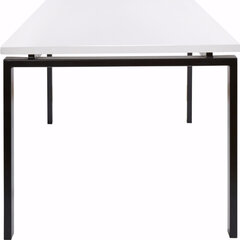 Стол Sandra 160, белый/черный цена и информация | Кухонные и обеденные столы | hansapost.ee