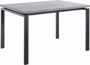 Стол Sandra 120, серый/черный цена и информация | Кухонные и обеденные столы | hansapost.ee