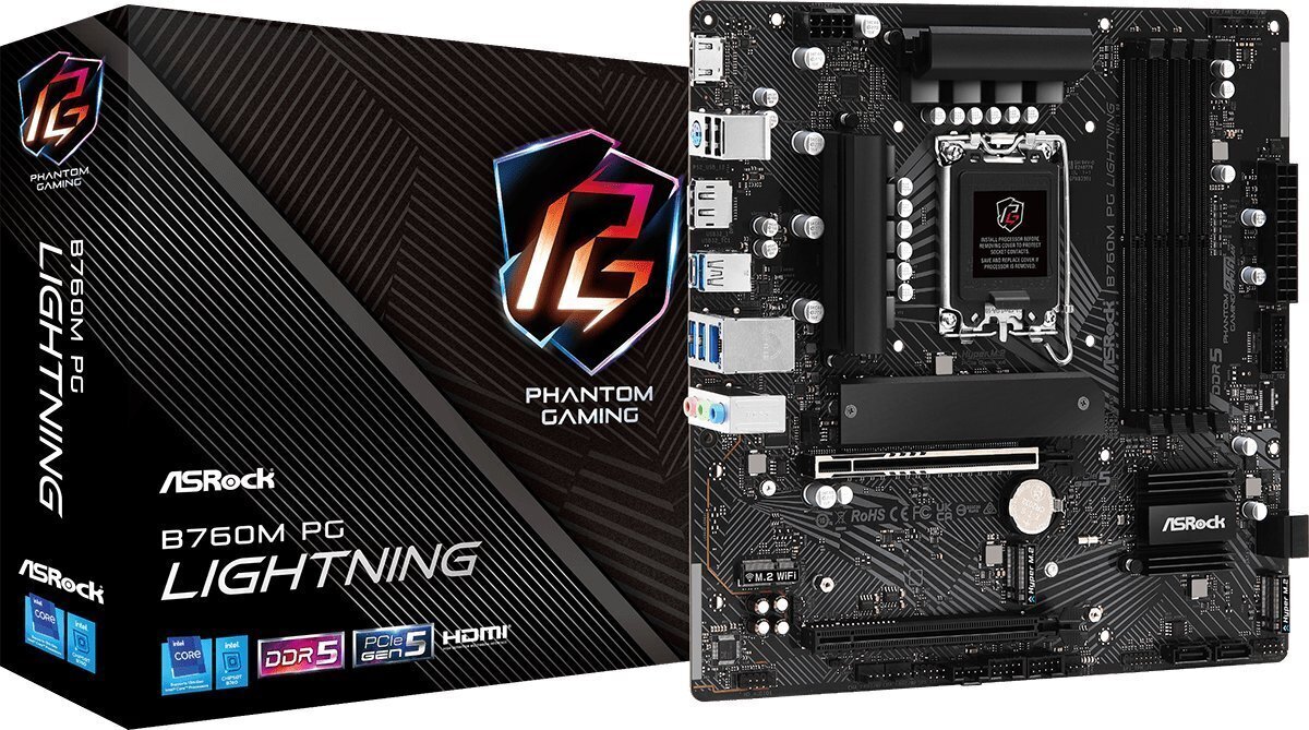 ASRock B760M PG Lightning цена и информация | Emaplaadid | hansapost.ee