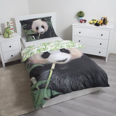 Voodipesukomplekt Panda 140 x 200 cm + padjapüür 70 x 90 cm price and information | Children's bed linen | hansapost.ee