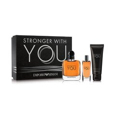 Набор Giorgio Armani Emporio Stronger With You для мужчин: EDT 100 мл + Гель для душа 75 мл + 15 мл EDT цена и информация | Мужские духи | hansapost.ee