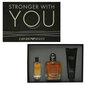 Komplekt Giorgio Armani Emporio Stronger With You meestele: EDT 100 ml + dušigeel 75 ml + EDT 15 ml hind ja info | Parfüümid meestele | hansapost.ee