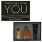 Komplekt Giorgio Armani Emporio Stronger With You meestele: EDT 100 ml + dušigeel 75 ml + EDT 15 ml цена и информация | Parfüümid meestele | hansapost.ee