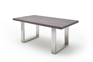 Обеденный стол MC Akcent Castello, 240x100 см, темно-коричневый/серебристый цена и информация | Кухонные и обеденные столы | hansapost.ee