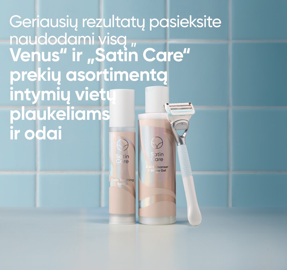 Satin Care 2-in-1 Pesu- ja Raseerimisgeel, 190ml цена и информация | Raseerimisvahendid | hansapost.ee