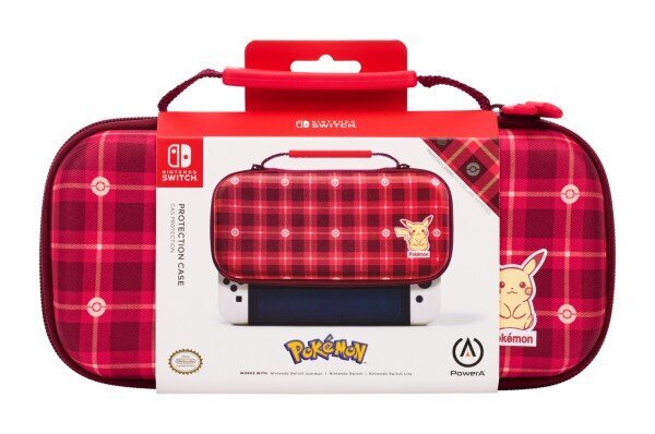 PowerA kaitseümbris Pikachu Plaid - Red | Standard/Lite/OLED hind ja info | Mängukonsoolide lisatarvikud | hansapost.ee