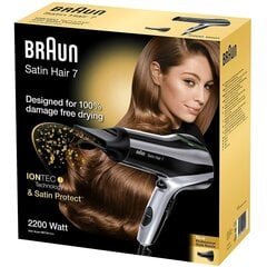 Фен Braun Satin Hair 7 HD710 ионный Чёрный 2200 W цена и информация | Фены | hansapost.ee