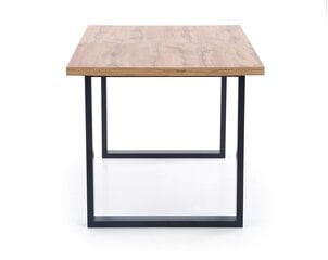 Раздвижной обеденный стол Halmar Venom 210 см, коричневый/черный цена и информация | Кухонные и обеденные столы | hansapost.ee