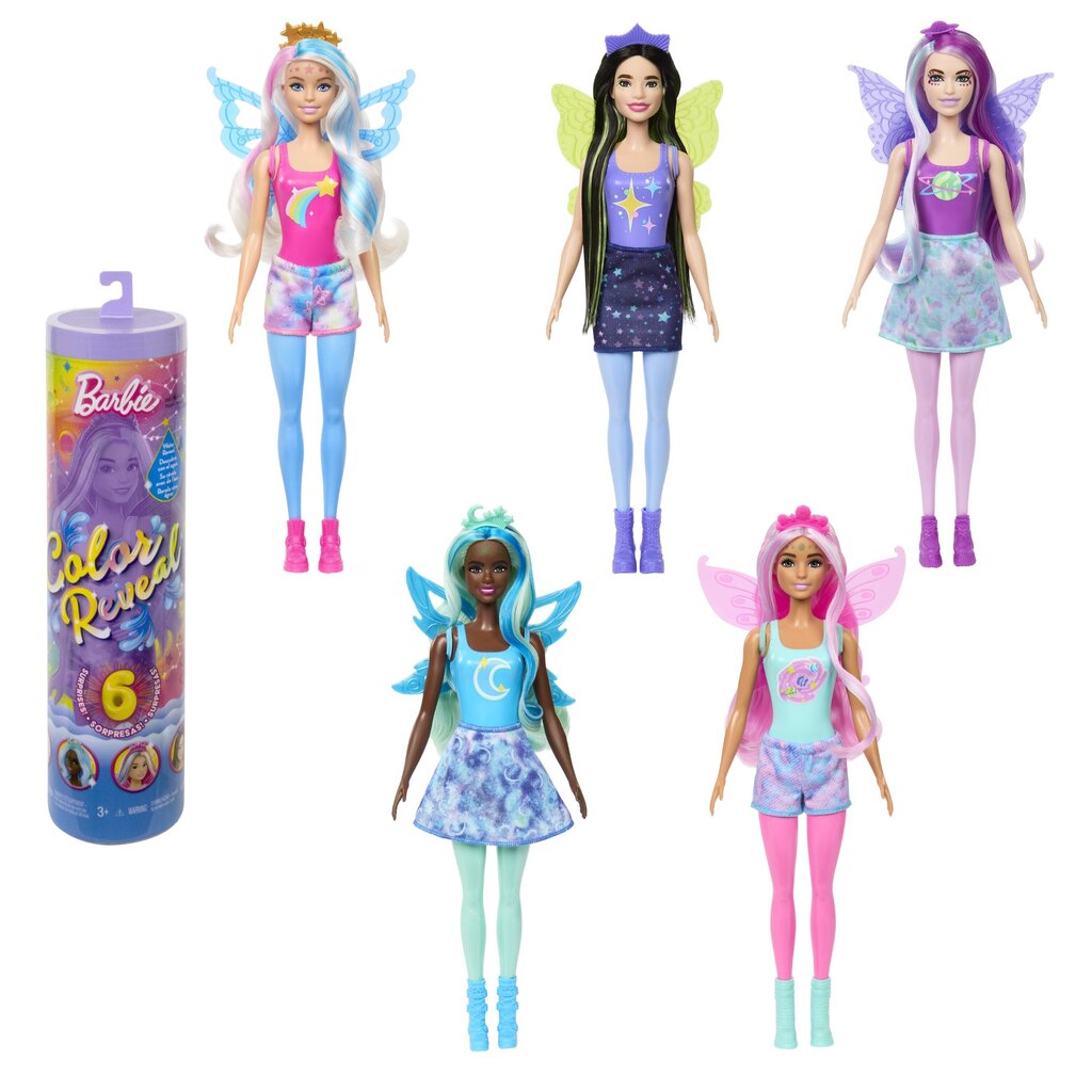 Nukk Barbie värviline üllatuskomplekt, Vikerkaare Galaktika seeria цена и информация | Mänguasjad tüdrukutele | hansapost.ee