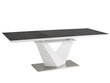Pikendatav laud Signal Meble Alaras II, 120 cm, must/valge цена и информация | Köögilauad, söögilauad | hansapost.ee