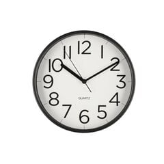 Wall clock TIEMPO D30cm, black цена и информация | Часы | hansapost.ee