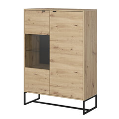 Витрина AKL Furniture Amber AWT93, коричневая цена и информация | Витрины, серванты | hansapost.ee