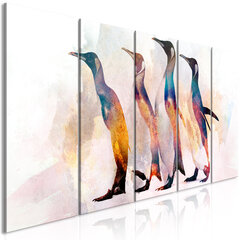 Картина - Penguin Wandering (5 частей) Narrow цена и информация | Картины, живопись | hansapost.ee