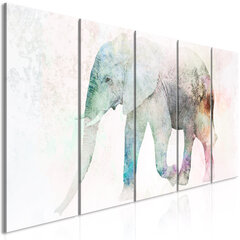 Maal - Painted Elephant (5 Parts) Narrow hind ja info | Seinapildid | hansapost.ee
