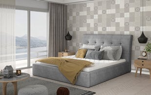 Кровать Inge 140x200 см, серый цвет цена и информация | Кровати | hansapost.ee