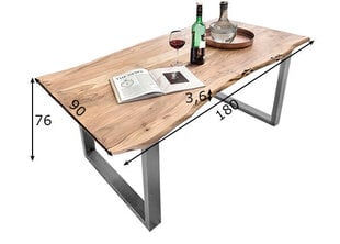 Oбеденный стол Tiche 90X180 см цена и информация | Кухонные и обеденные столы | hansapost.ee