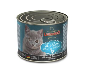 Leonardo Kitten консервы для котят до 1 года с курицей 200 гр × 6 шт цена и информация | Кошачьи консервы | hansapost.ee