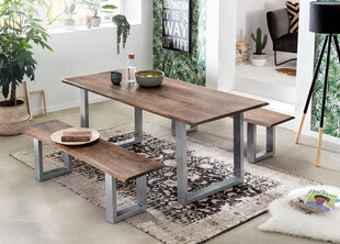 Oбеденный стол Tisch 90x180 см, орех цена и информация | Кухонные и обеденные столы | hansapost.ee