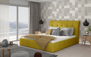Кровать Inge 140x200 см, желтый цвет цена и информация | Кровати | hansapost.ee