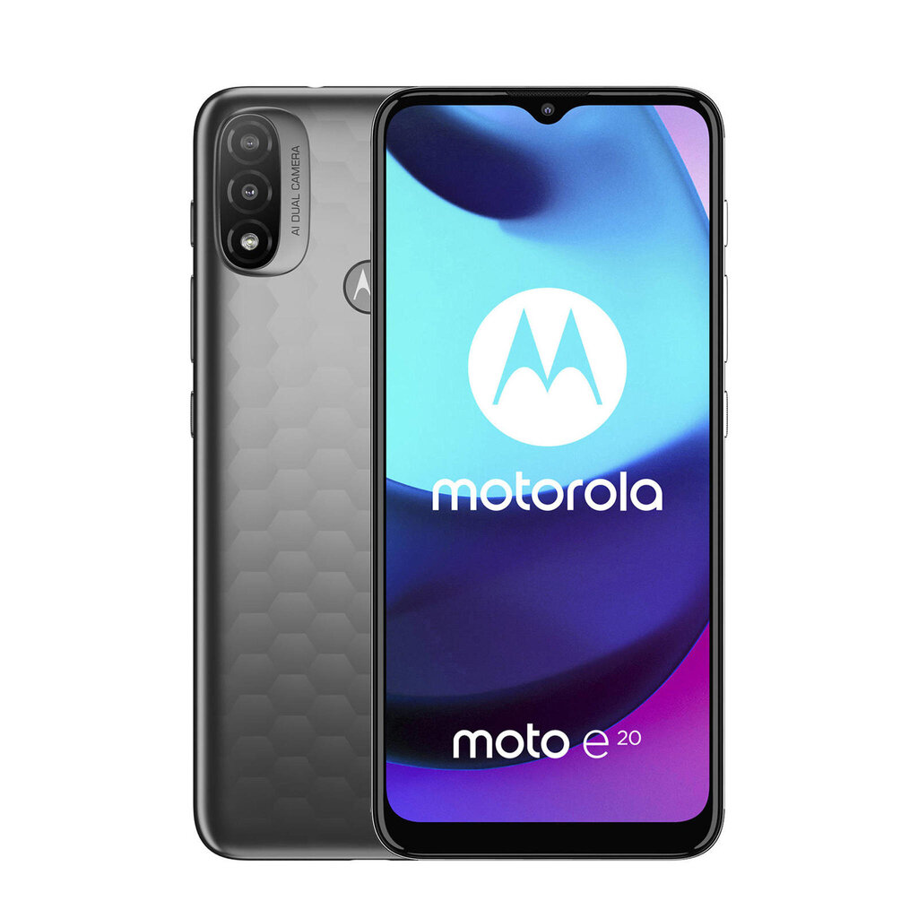 Motorola Moto e20 2/32GB Graphite Grey PASY0004PL цена и информация | Telefonid | hansapost.ee