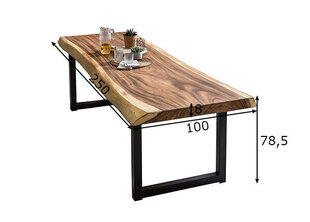 Стол обеденный Tische 250, коричневый цена и информация | Кухонные и обеденные столы | hansapost.ee