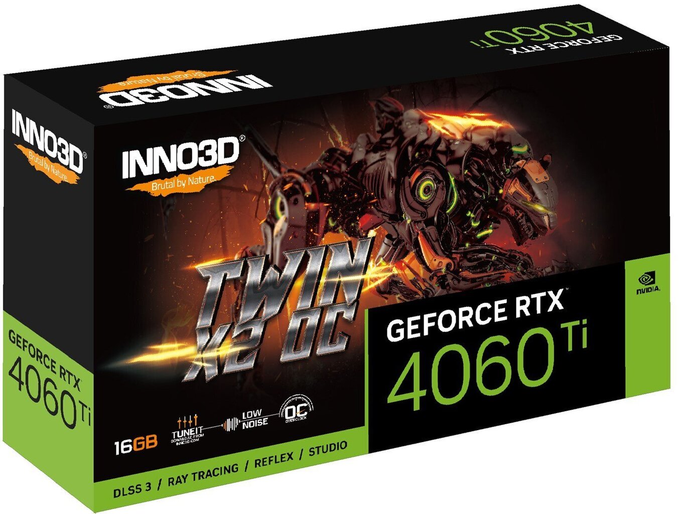 INNO3D GeForce RTX 4060 Ti Twin X2 OC N406T2-16D6X-178055N hind ja info | Videokaardid | hansapost.ee